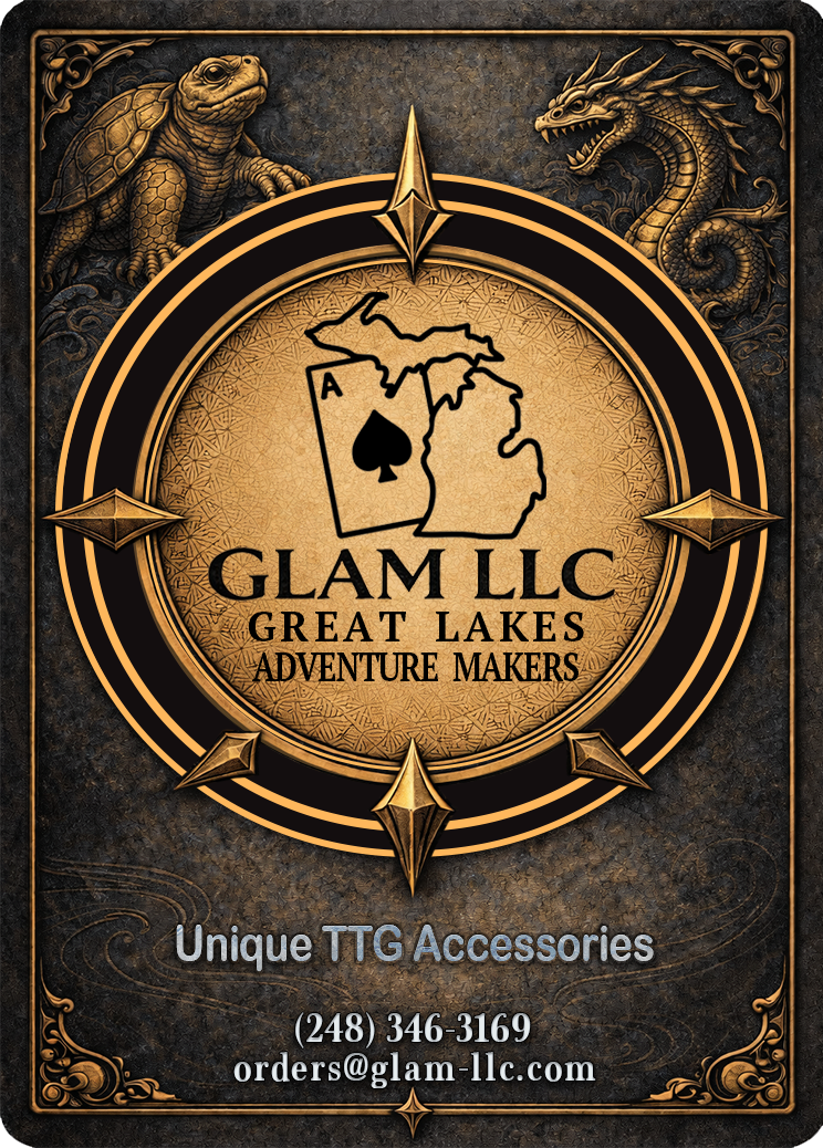 GLAM LLC fantasy card back artwork
