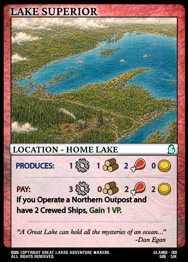 Lake Superior GLAM TCG promotional card